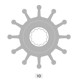 Impeller Spline F5 - MC97 For Cooling - 09-1027BT- Johnson Pump